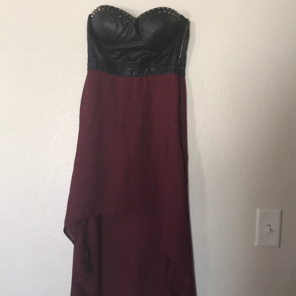 Forever 21 studded high low dress.